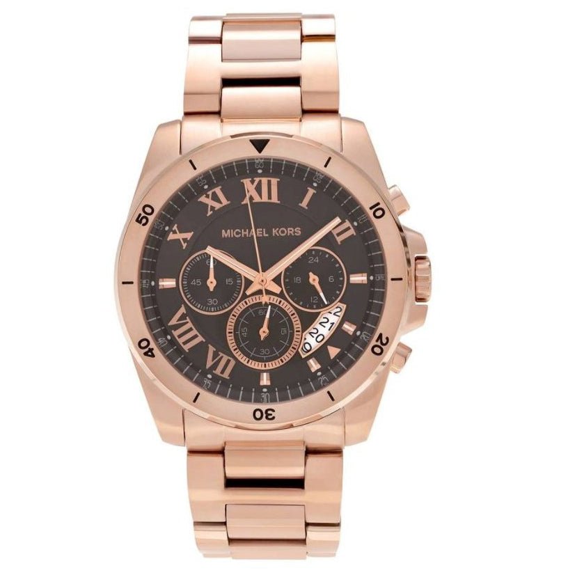 Michael Kors MK8563 Men's Brecken Chronograph Rose Gold Watch