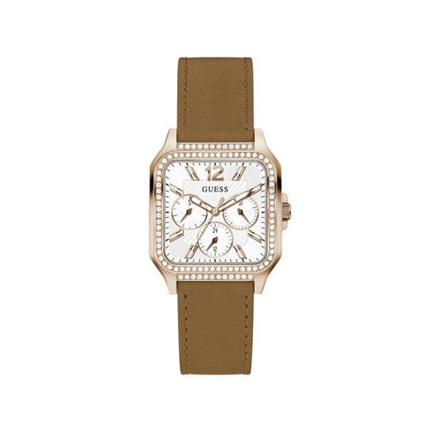 Guess Deco Damenuhr aus roségoldfarbenem Edelstahl GW0309L3