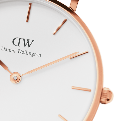 Daniel Wellington Petite Durham Damen-Armbanduhr in Weiß DW00100228