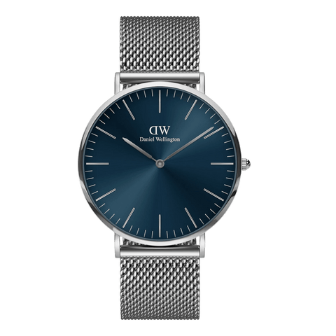 Daniel Wellington Classic Mesh Arctic Herrenuhr in Blau DW00100628