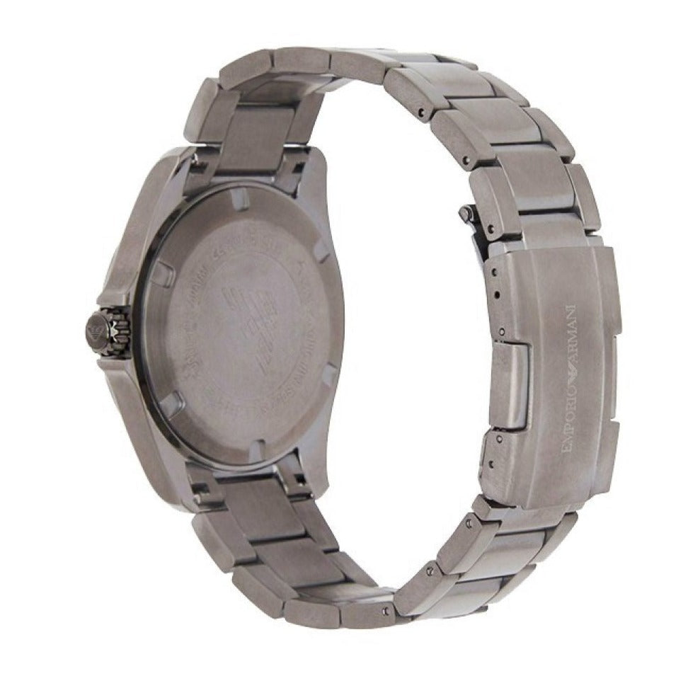 Emporio Armani Sigma Quartz Grey Dial Grey Steel Strap Watch For Men - AR11178