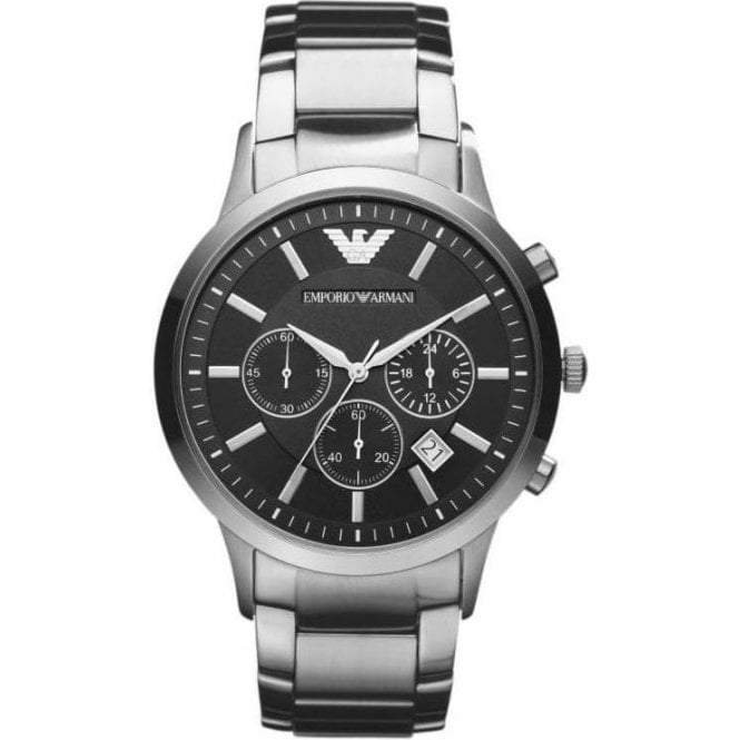 Emporio Armani Herren-Chronograph, Stahl, AR2434