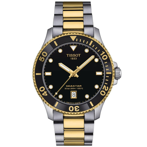 Orologio Tissot Seastar 1000 da uomo nero T1204102205100