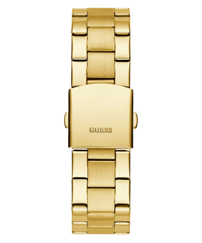 Guess Gents Badge Gold Tone Stainless Steel Watch GW0782G1