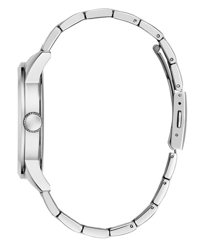 Guess Herren-Armbanduhr mit Edelstahlarmband, silberfarben, GW0782G3