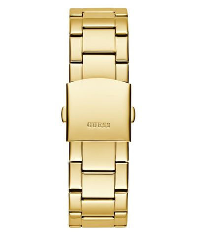 Guess Herren-Armbanduhr „Beast“ aus recyceltem Stahl, goldfarben, GW0783G1