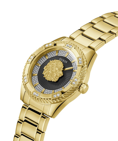 Guess Gents Beast Gold Tone Recycled Steel Watch GW0783G1