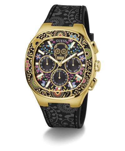 Orologio da uomo Guess Catrin in silicone color oro GW0784G1