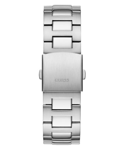 Guess Herren-Armbanduhr Dashboard aus recyceltem Stahl, silberfarben, GW0798G1