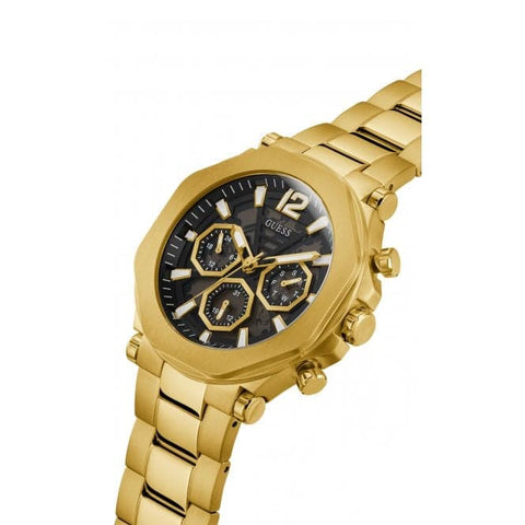 Gents Edge Stainless Steel Gold Watch GW0539G2