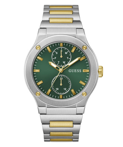 Guess Herren-Armbanduhr Jet aus silberfarbenem Edelstahl GW0795G1