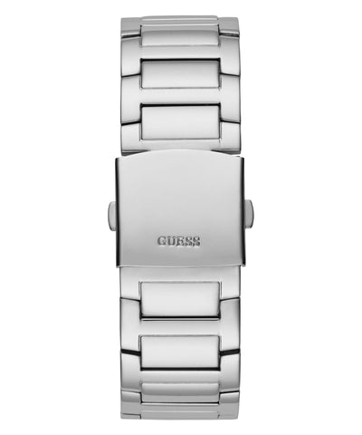 Guess Herren-Armbanduhr King aus silberfarbenem Edelstahl GW0497G1