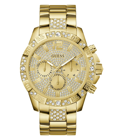 Orologio da uomo Guess Majestic in acciaio inossidabile color oro GW0796G2