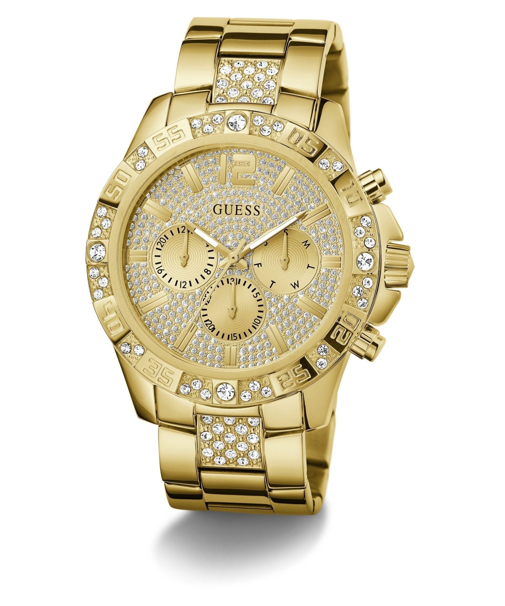 Orologio da uomo Guess Majestic in acciaio inossidabile color oro GW0796G2