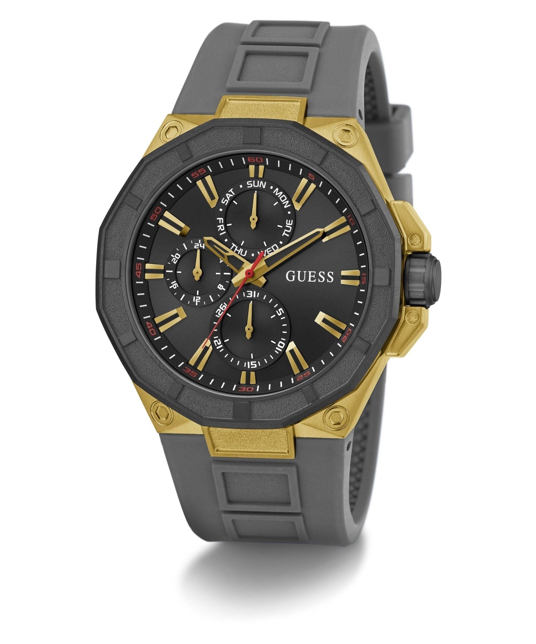 Guess Gents R2 Two Tone Silicone Watch GW0803G1