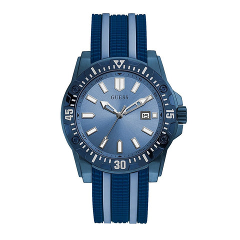 Guess Crew Herrenuhr Blau PVD GW0055G2