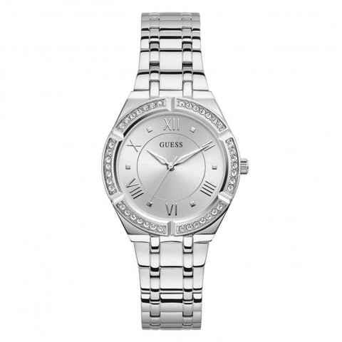 Guess Ladies Sport Stainless Steel Silver Watch GW0033L1