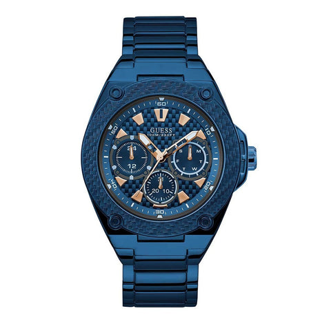 Orologio da uomo Guess Legacy Day Date Blu W1305G4