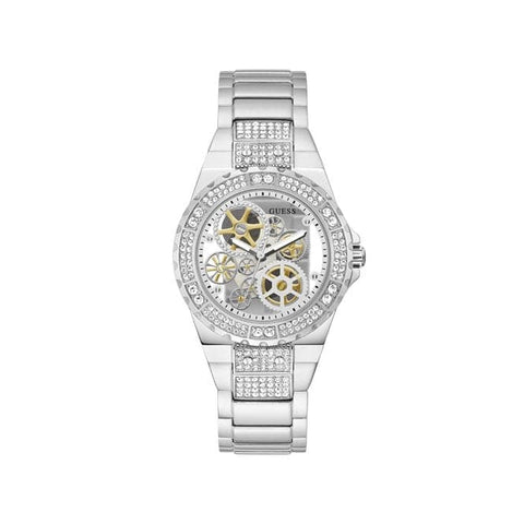 Guess Reveal Ladies Trend Silver Stainless Steel Watch GW0302L1