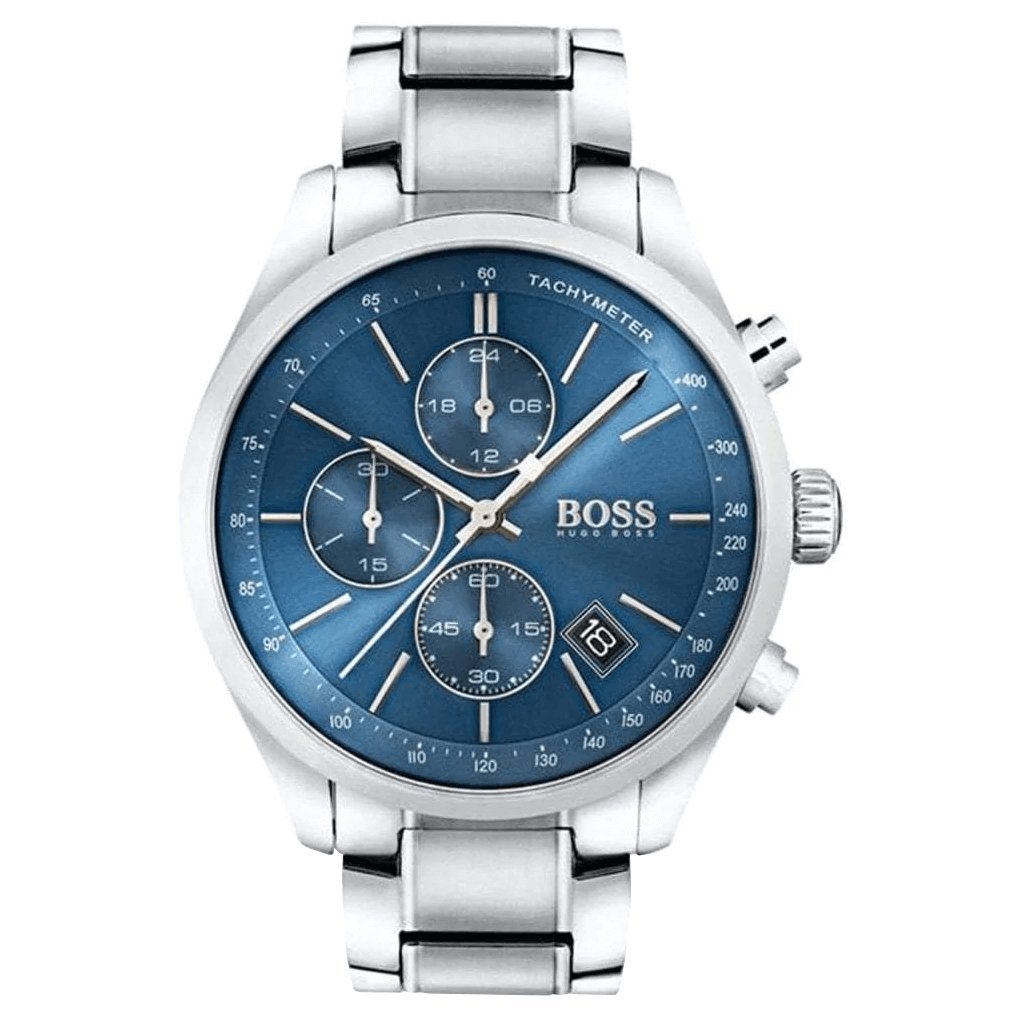 Hugo Boss Herrenuhr Chronograph Grand Prix Blau HB1513478