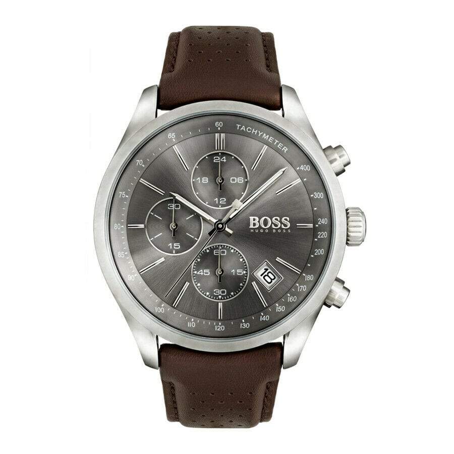 Hugo Boss Herrenuhr Chronograph Grand Prix Grau HB1513476