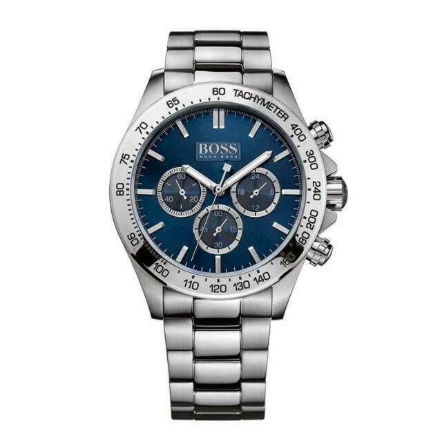 Hugo Boss Herrenuhr Chronograph Ikon Blau HB1512963