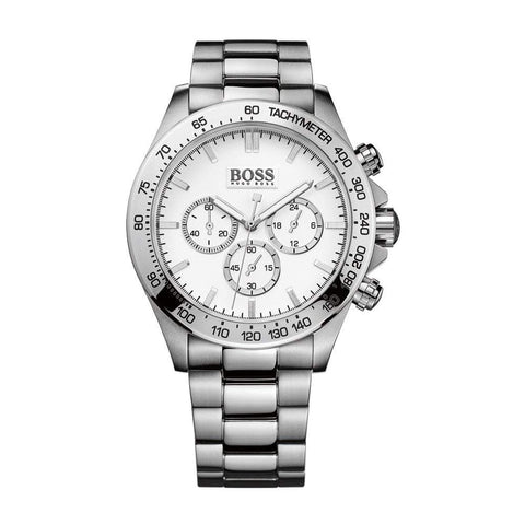 Hugo Boss Herrenuhr Chronograph Ikon Silber HB1512962