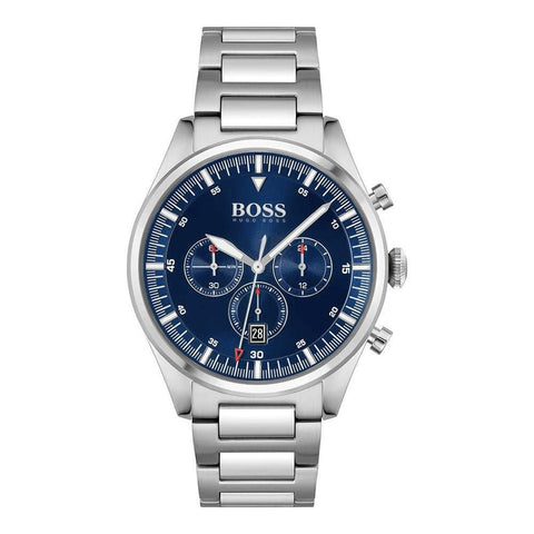 Hugo Boss Herrenuhr Chronograph Pioneer Blau HB1513867