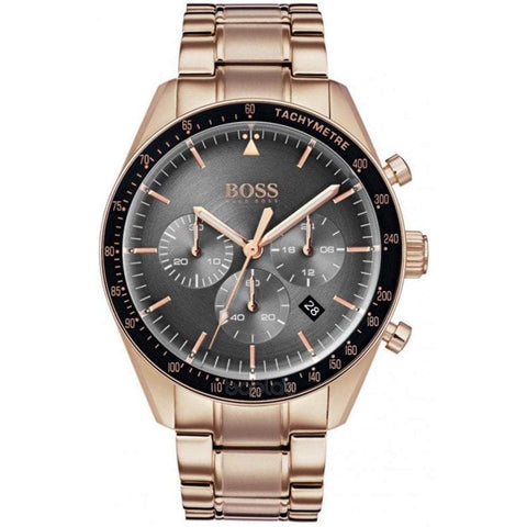 Hugo Boss Herrenuhr Chronograph Trophy Roségold HB1513632