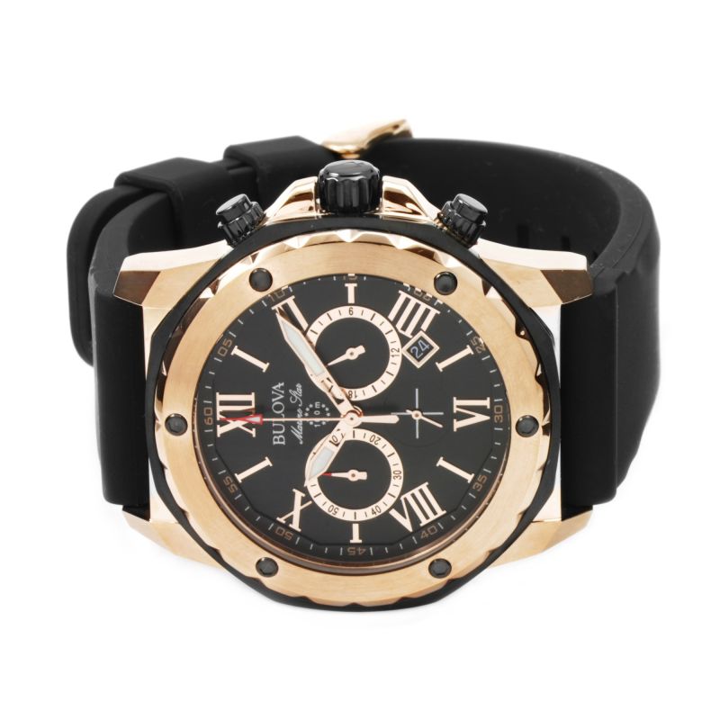 Gents Sutton Black Strap Watch 98A304