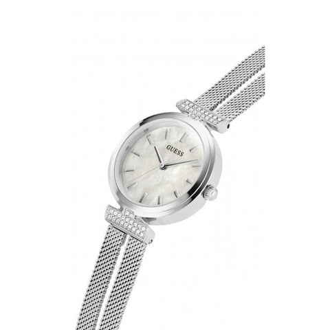 Ladies Array Stainless Steel Mesh Silver Watch GW0471L1