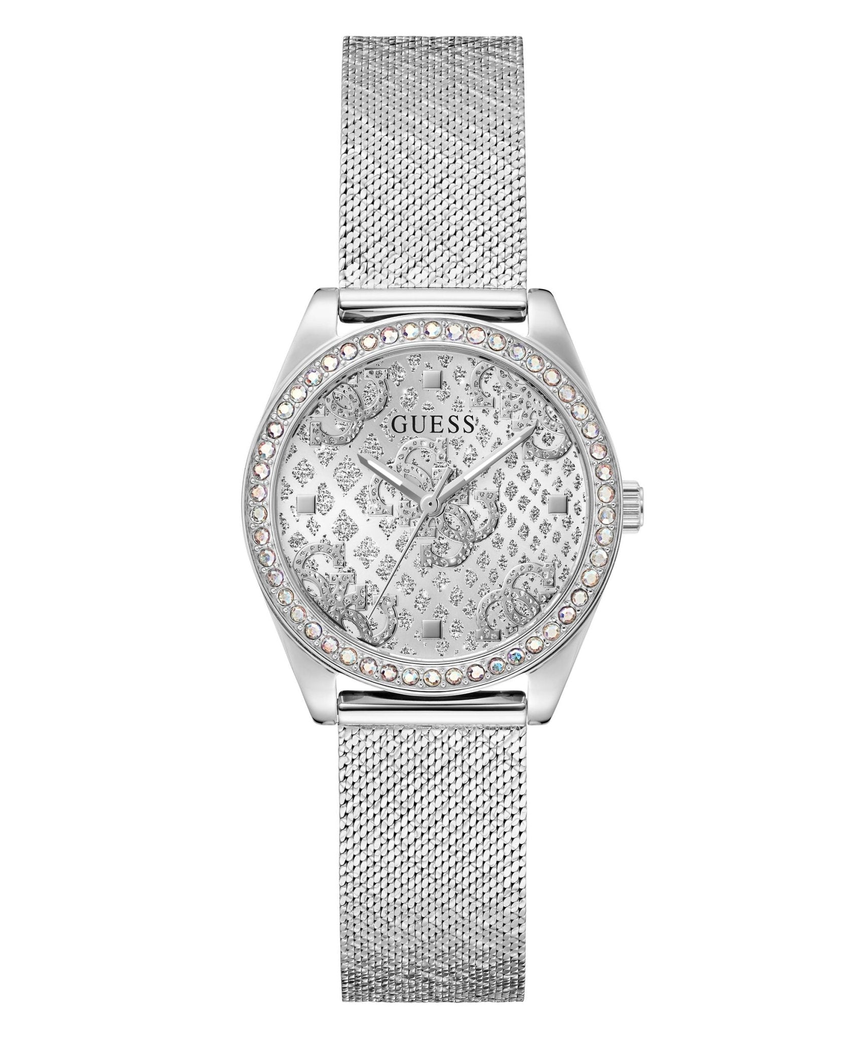 Ladies Boa Silver Tone Mesh Watch GW0748L1