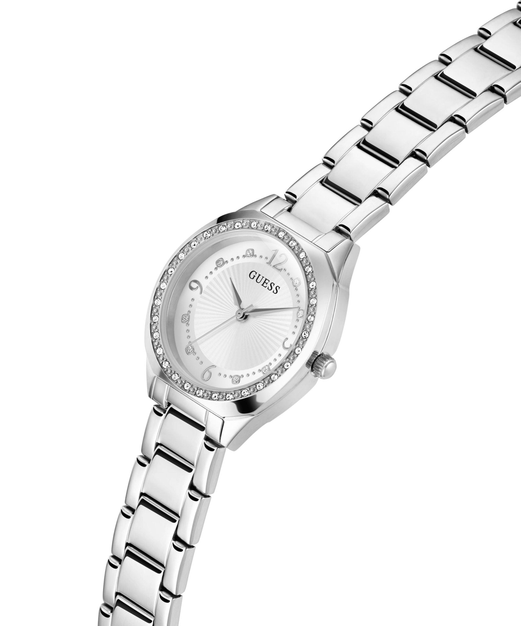 Orologio da donna Charlotte in acciaio inossidabile color argento GW0767L1