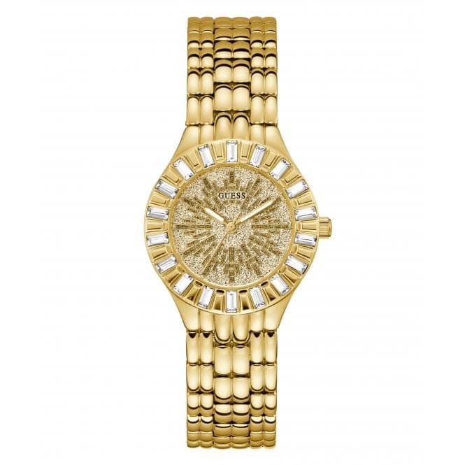 Guess Ladies Firework Gold Tone Watch GW0602L2