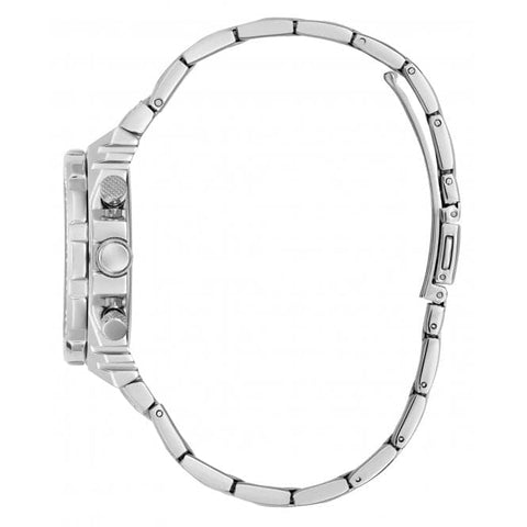 Guess Damen-Armbanduhr Fusion aus Edelstahl, Silber, GW0552L1