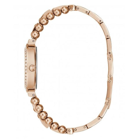 Guess Damen-Armbanduhr Gala aus Edelstahl und Roségold, GW0401L3