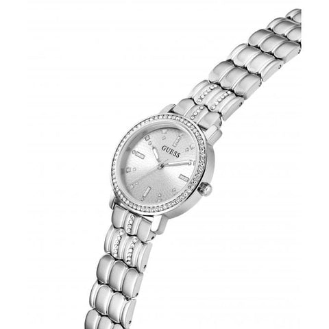 Guess Hayley silberfarbene Damenuhr GW0612L1