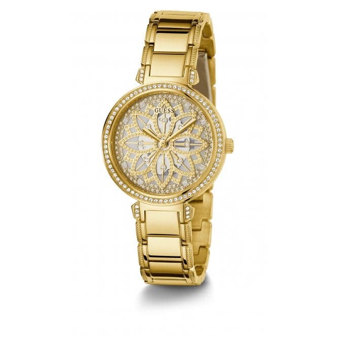 Guess Ladies Lily Stainless Steel Gold Watch GW0528L2