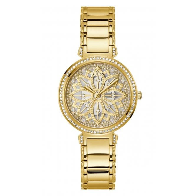 Guess Ladies Lily Stainless Steel Gold Watch GW0528L2