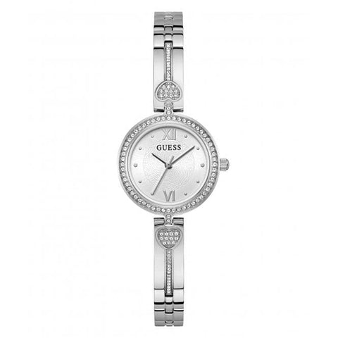 Guess Ladies Lovey Silver Tone Watch GW0655L1