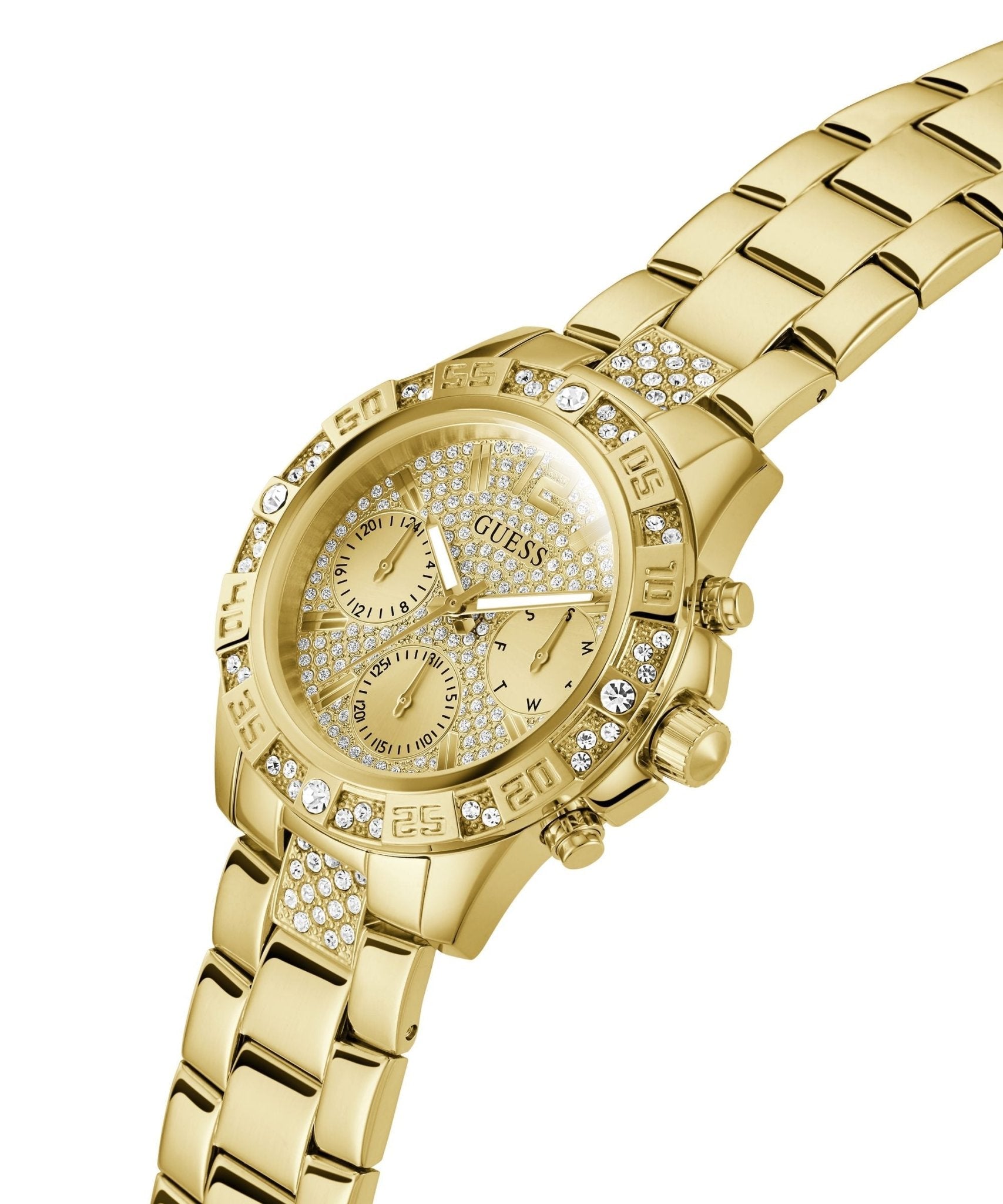 Guess Ladies Majesty Gold Tone Stainless Steel Watch GW0771L2