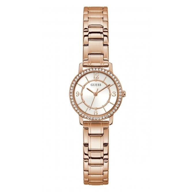 Guess Ladies Melody Stainless Steel Rose Gold Watch GW0468L3