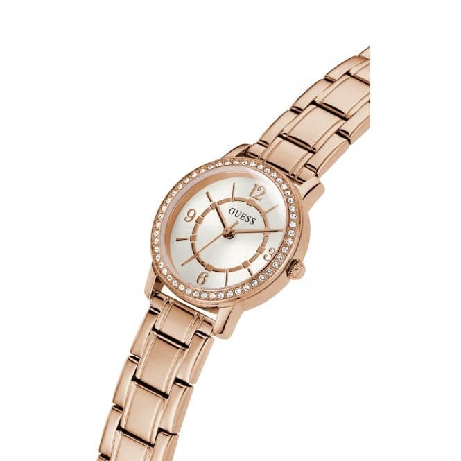 Guess Ladies Melody Stainless Steel Rose Gold Watch GW0468L3