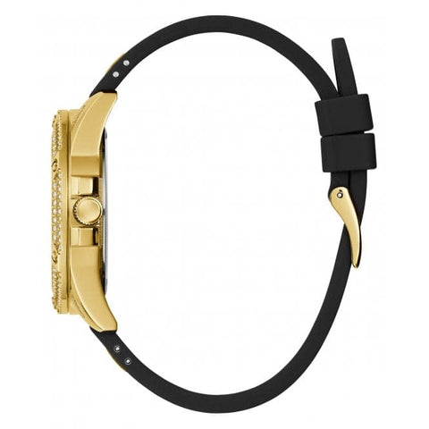 Guess Damen-Armbanduhr Queen aus Edelstahl und Gold, GW0536L3