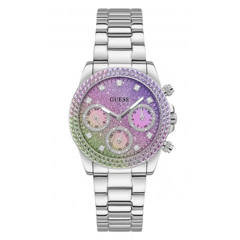 Orologio Guess Ladies Sol in acciaio inossidabile e argento GW0483L1