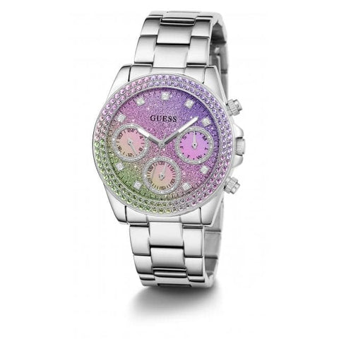 Orologio Guess Ladies Sol in acciaio inossidabile e argento GW0483L1