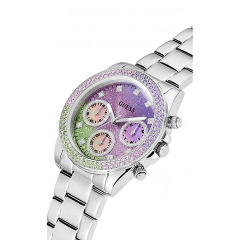 Orologio Guess Ladies Sol in acciaio inossidabile e argento GW0483L1