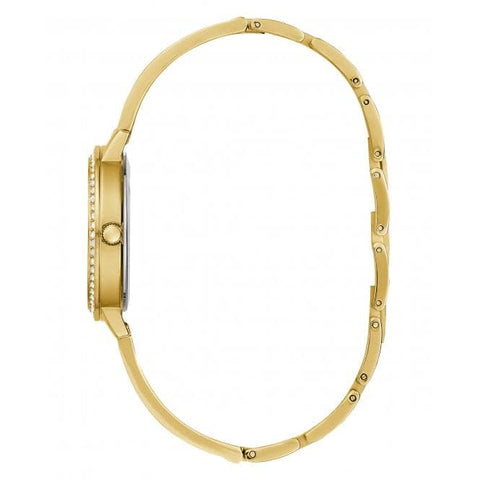 Orologio da donna Guess Tri Luxe in acciaio inossidabile color oro GW0474L2