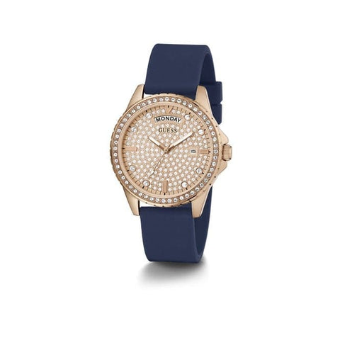 Guess Lady Comet Damenuhr aus roségoldfarbenem Edelstahl GW0358L1