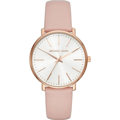 Michael Kors MK2741  Ladies Pyper Rose Gold/Silver with Pink Leather Watch